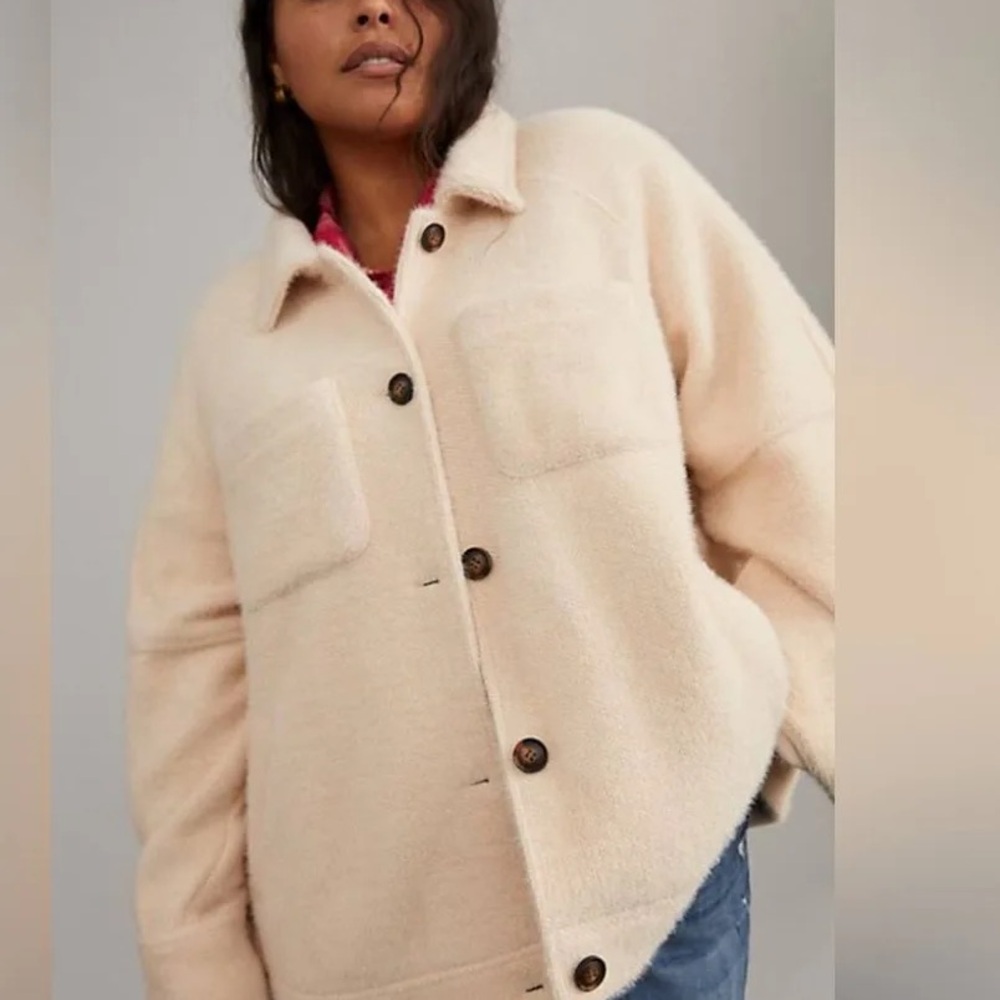 Anthropologie Greylin Cream Jacket